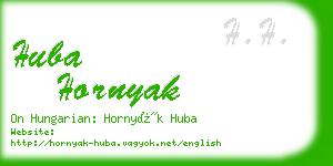 huba hornyak business card
